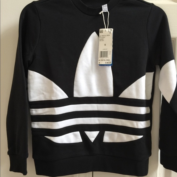Adidas Originals Trefoil crew sweatshirt S or L - Picture 3 of 7
